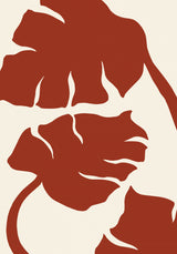 Monstera Brown Poster och Canvastavla