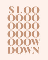 Slow Down Poster och Canvastavla