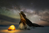 Baikal Night Poster och Canvastavla