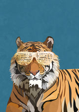 Hip Hop Tiger Poster och Canvastavla