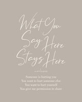 Stays Here No2 Poster och Canvastavla