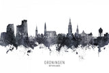 Groningen The Netherlands Skyline Poster och Canvastavla