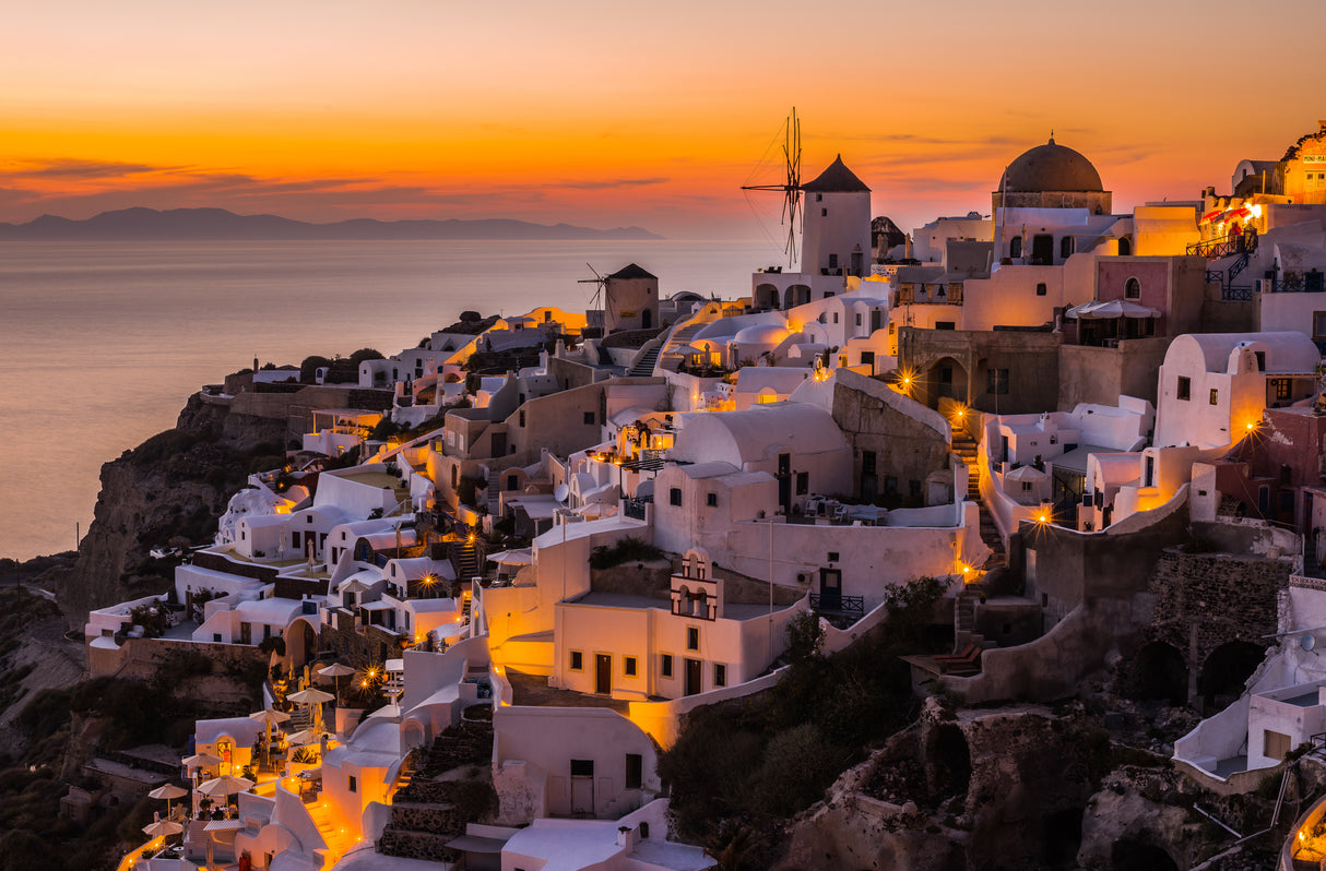 Calispera Santorini Poster och Canvastavla