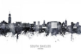 South Shields England Skyline Poster och Canvastavla