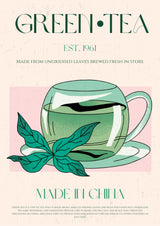 Green Tea No1 Poster och Canvastavla