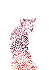 Pink Cheetah Poster och Canvastavla