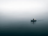 The calm of the sea and the captain. Poster och Canvastavla