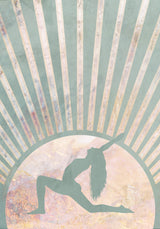 Yoga Boho Sun Rise Green 6 Poster och Canvastavla