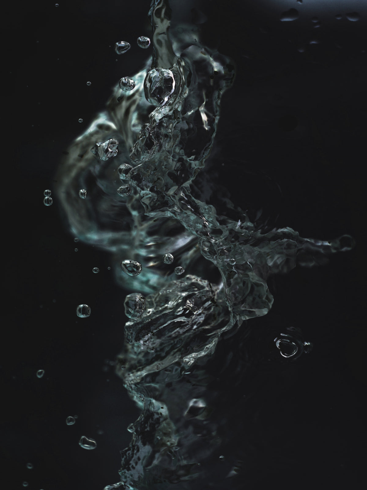 Aqua No3 Poster och Canvastavla
