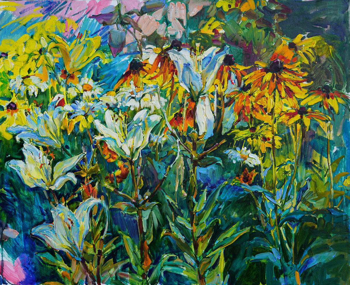 White lilies Poster och Canvastavla