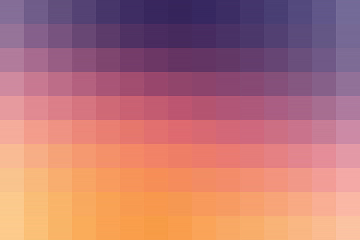 Lumen, Purple and Orange Glow Poster och Canvastavla
