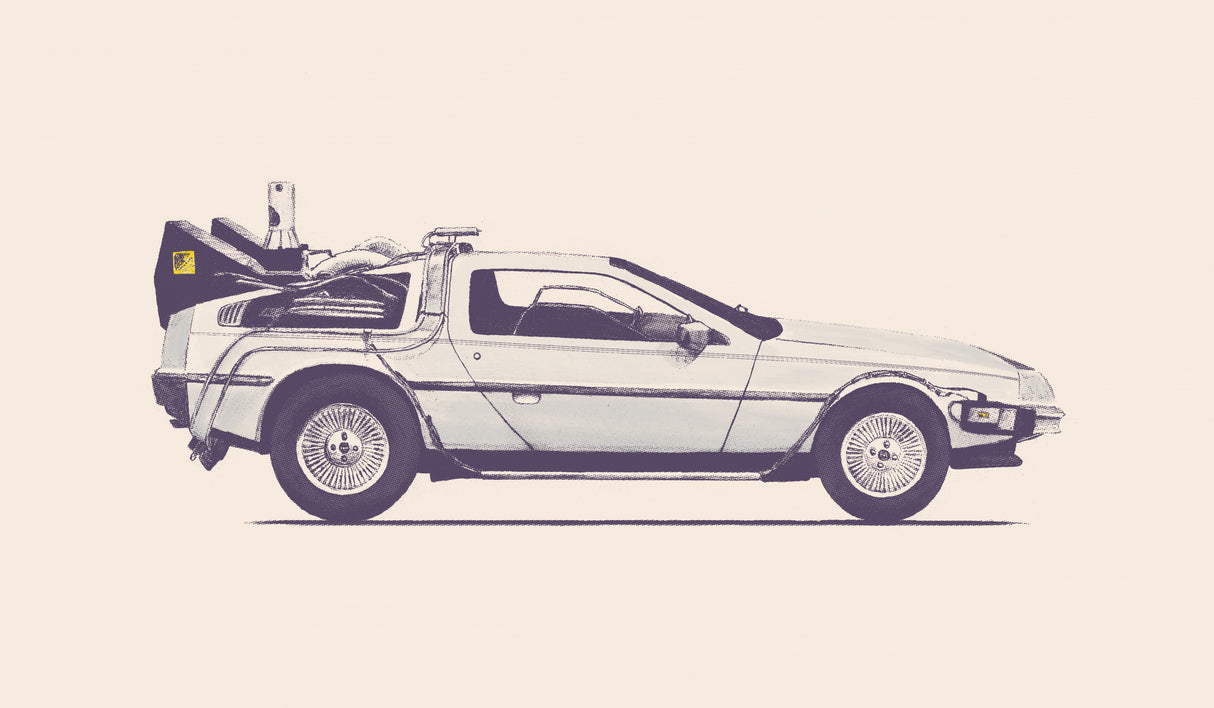 Delorean Poster och Canvastavla
