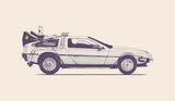 Delorean Poster och Canvastavla