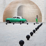 Green Car Poster och Canvastavla