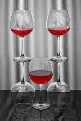 Striped still life Poster och Canvastavla