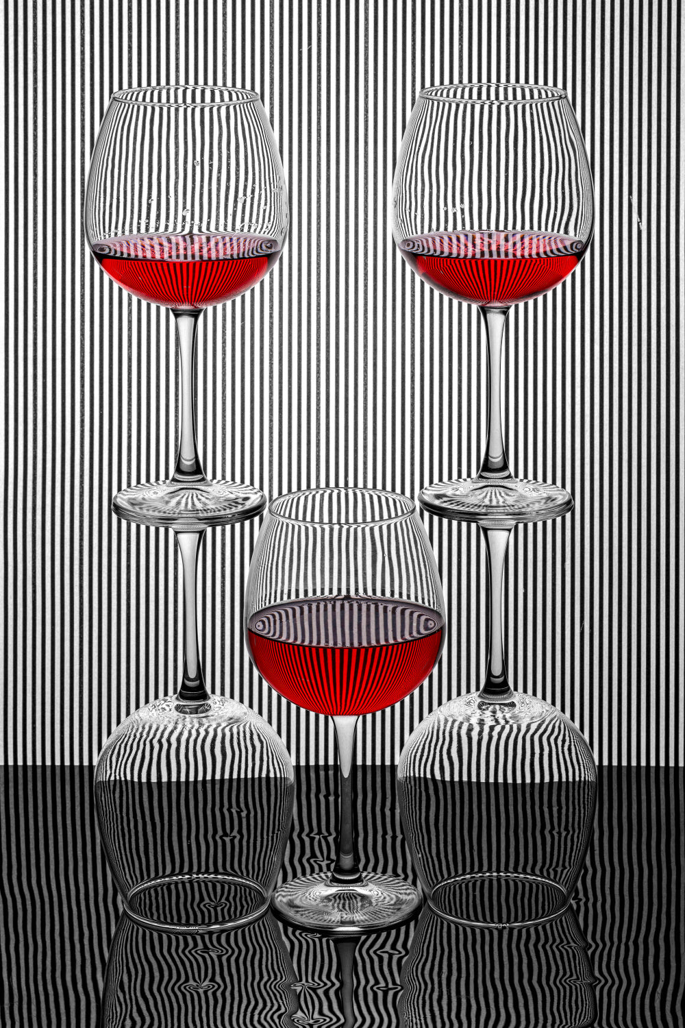Striped still life Poster och Canvastavla