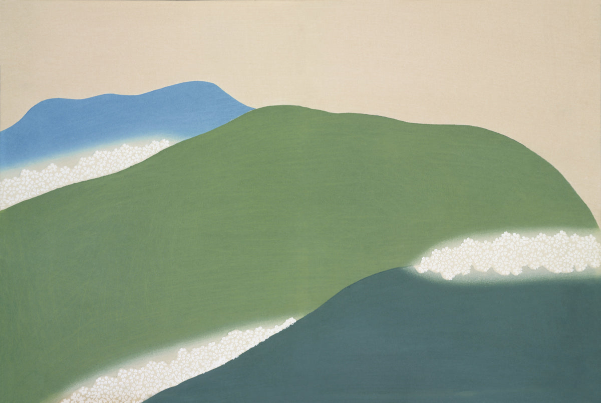 Green mountains from Momoyogusa Poster och Canvastavla