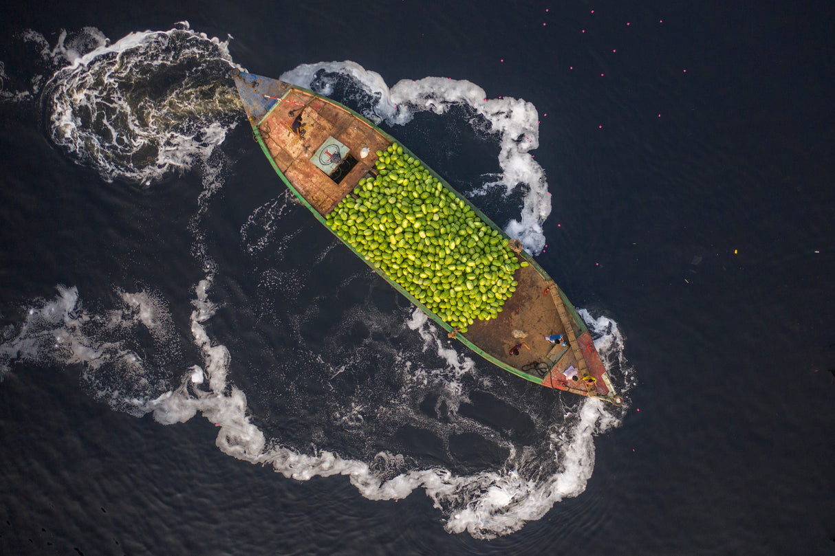 Boats of watermelons Poster och Canvastavla