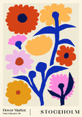 Flower Market. Stockholm Poster och Canvastavla