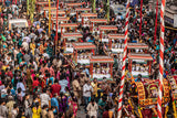 Temple Grand Festival - Chennai -India Poster och Canvastavla