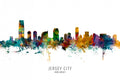 Jersey City New Jersey Skyline Poster och Canvastavla