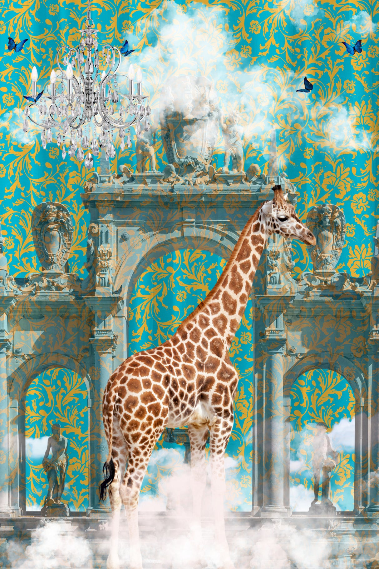 Giraffe Adventures Poster och Canvastavla