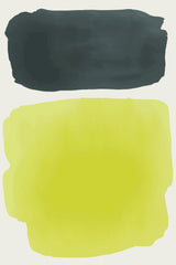 Black and Yellow Watercolor #4 Poster och Canvastavla