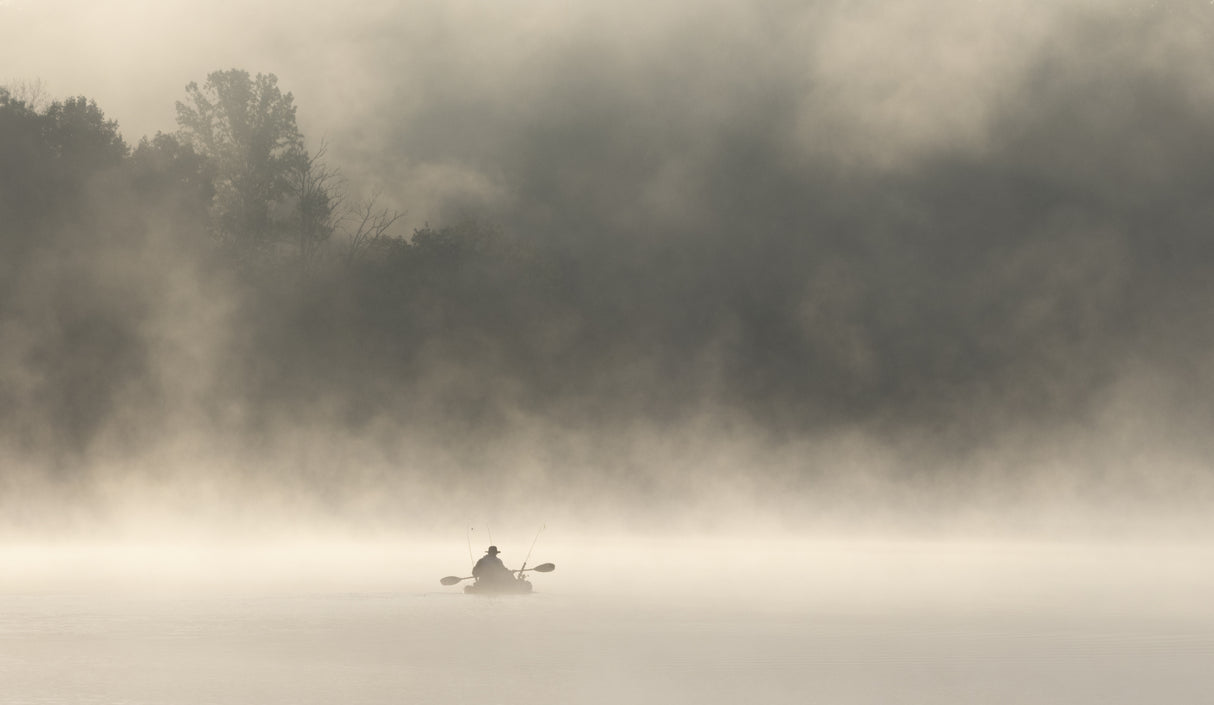 Misty Lake Poster och Canvastavla