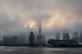Shanghai moring Poster och Canvastavla