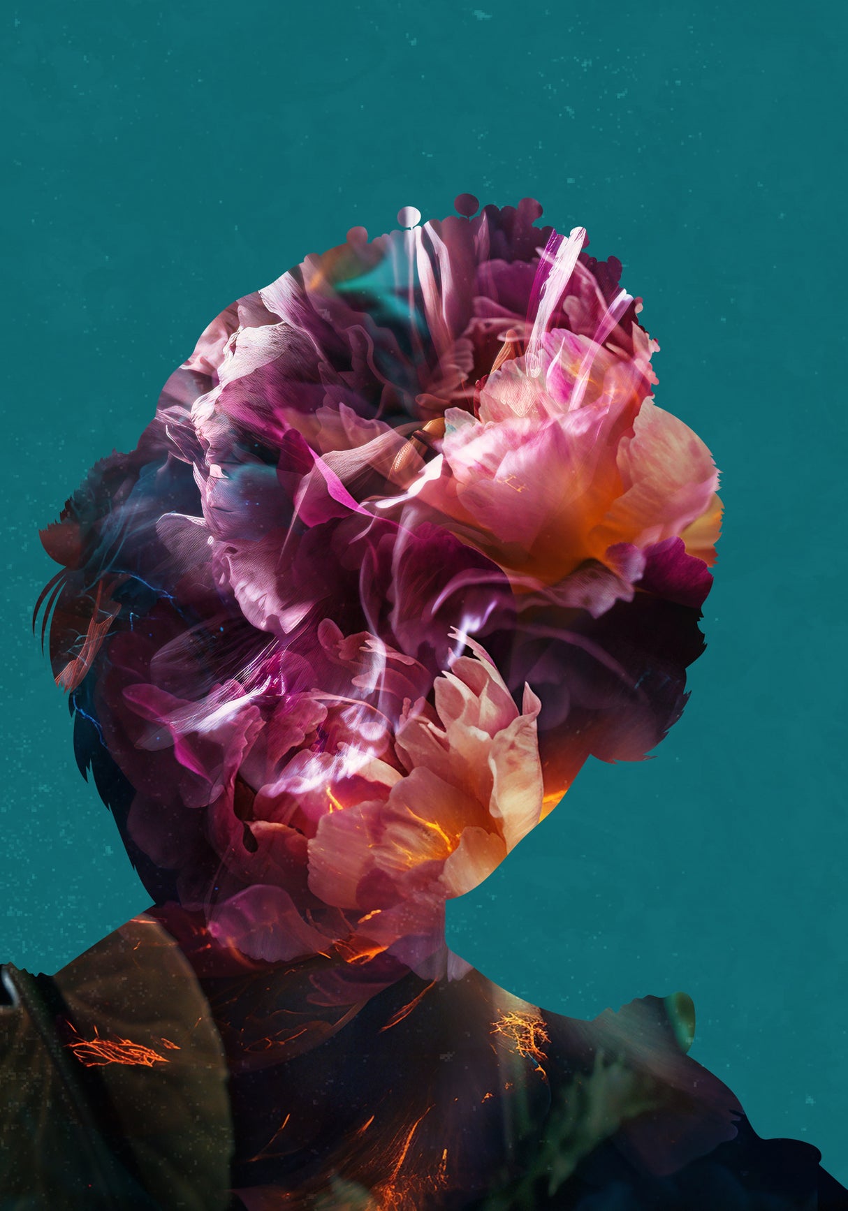 Princess Diana Flowers Poster och Canvastavla