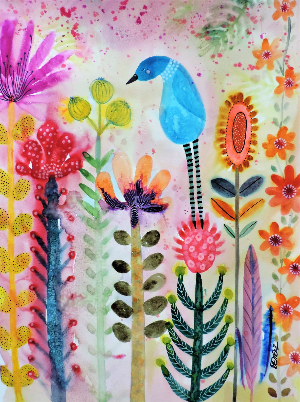 Joie Au Jardin Poster och Canvastavla
