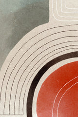 Orange Minimal Shapes #2 Poster och Canvastavla