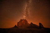 Shiprock under the Milky way Poster och Canvastavla