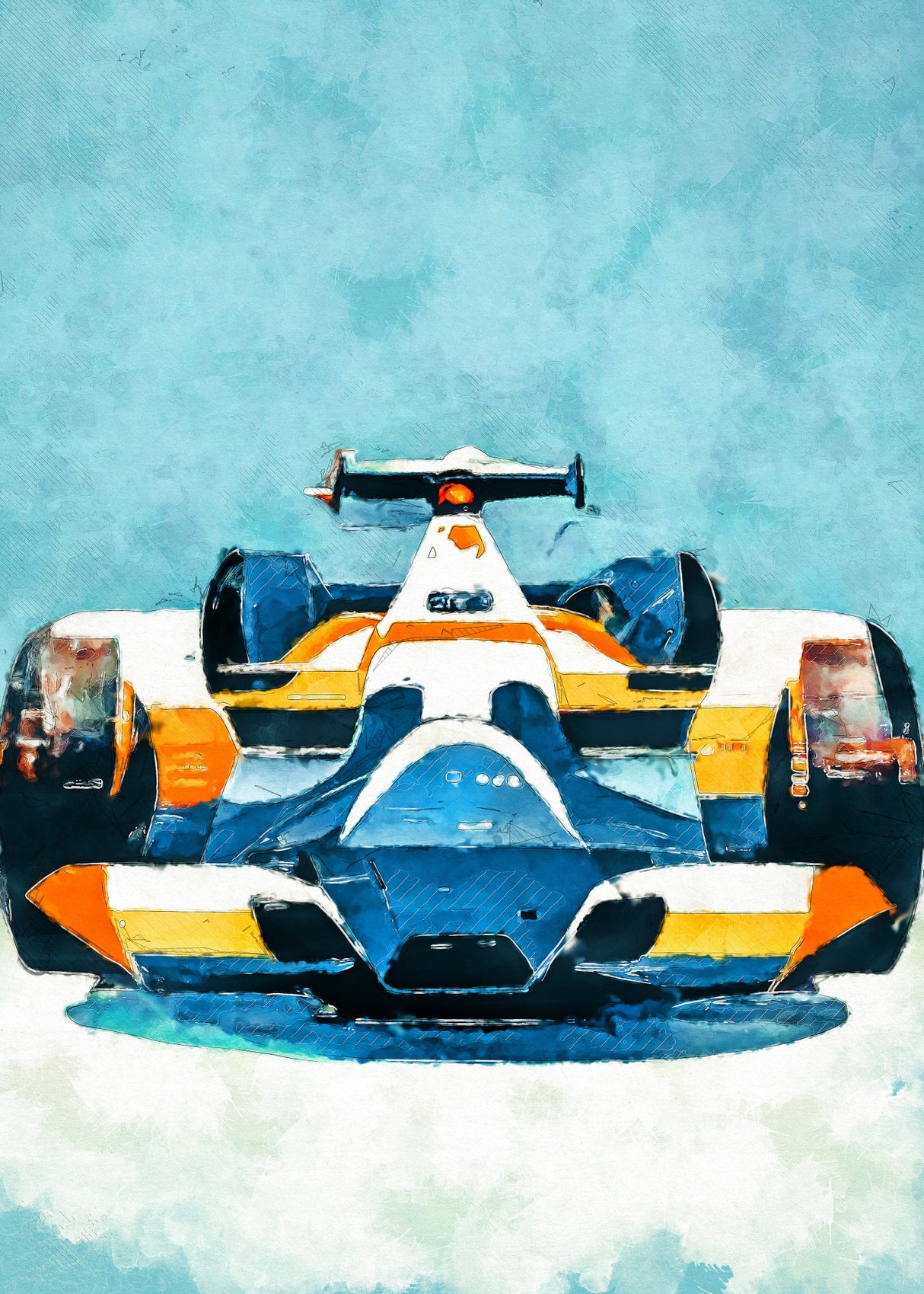 Formula 1 sport art Poster och Canvastavla
