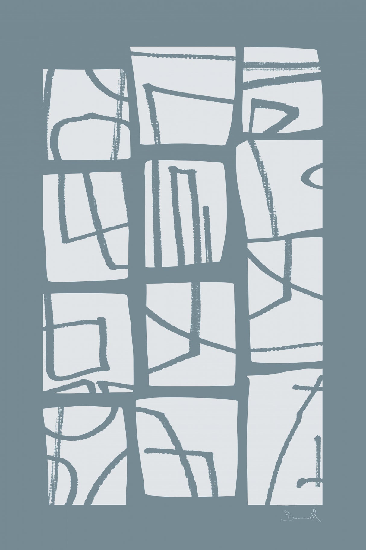 Shapes and Lines Poster och Canvastavla