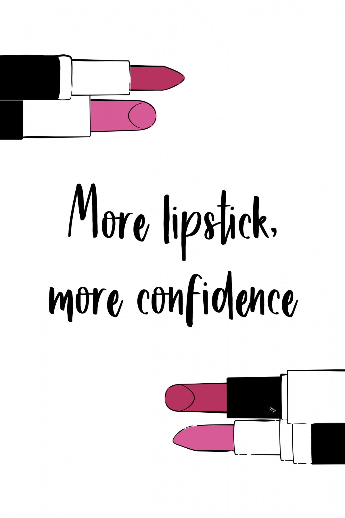 More Lipstick Poster och Canvastavla