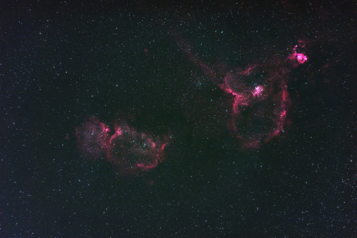 Heart Nebula and Fetal Nebula Poster och Canvastavla