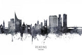 Reading England Skyline Poster och Canvastavla