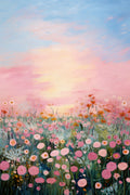 Pink Sunrise Poster och Canvastavla