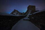 Starry Sky over Great Wall Poster och Canvastavla