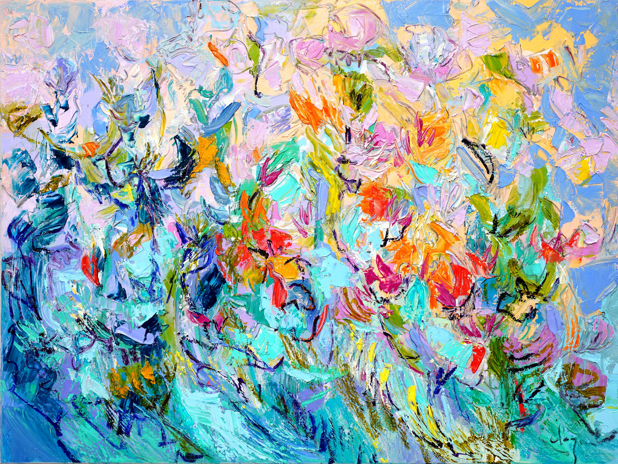 Dance Of Garden Faeries Poster och Canvastavla