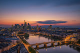 Frankfurt Skyline at sunset Poster och Canvastavla