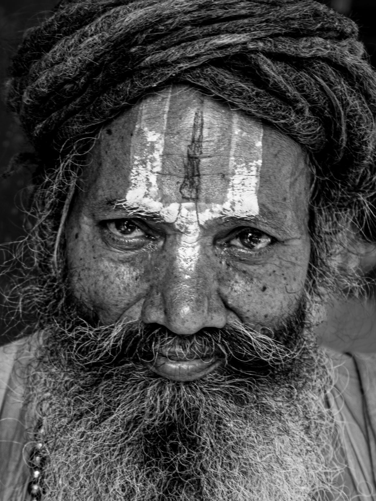 Portrait of Sadhu Poster och Canvastavla