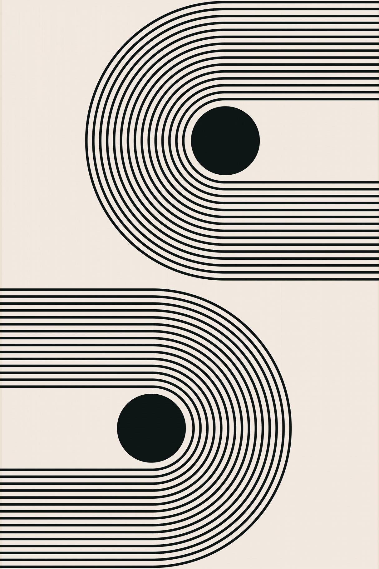 Black Boho Vibe Series #6 Poster och Canvastavla