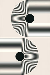 Black Boho Vibe Series #6 Poster och Canvastavla