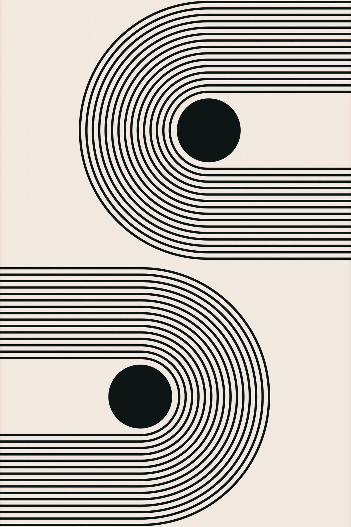 Black Boho Vibe Series #6 Poster och Canvastavla