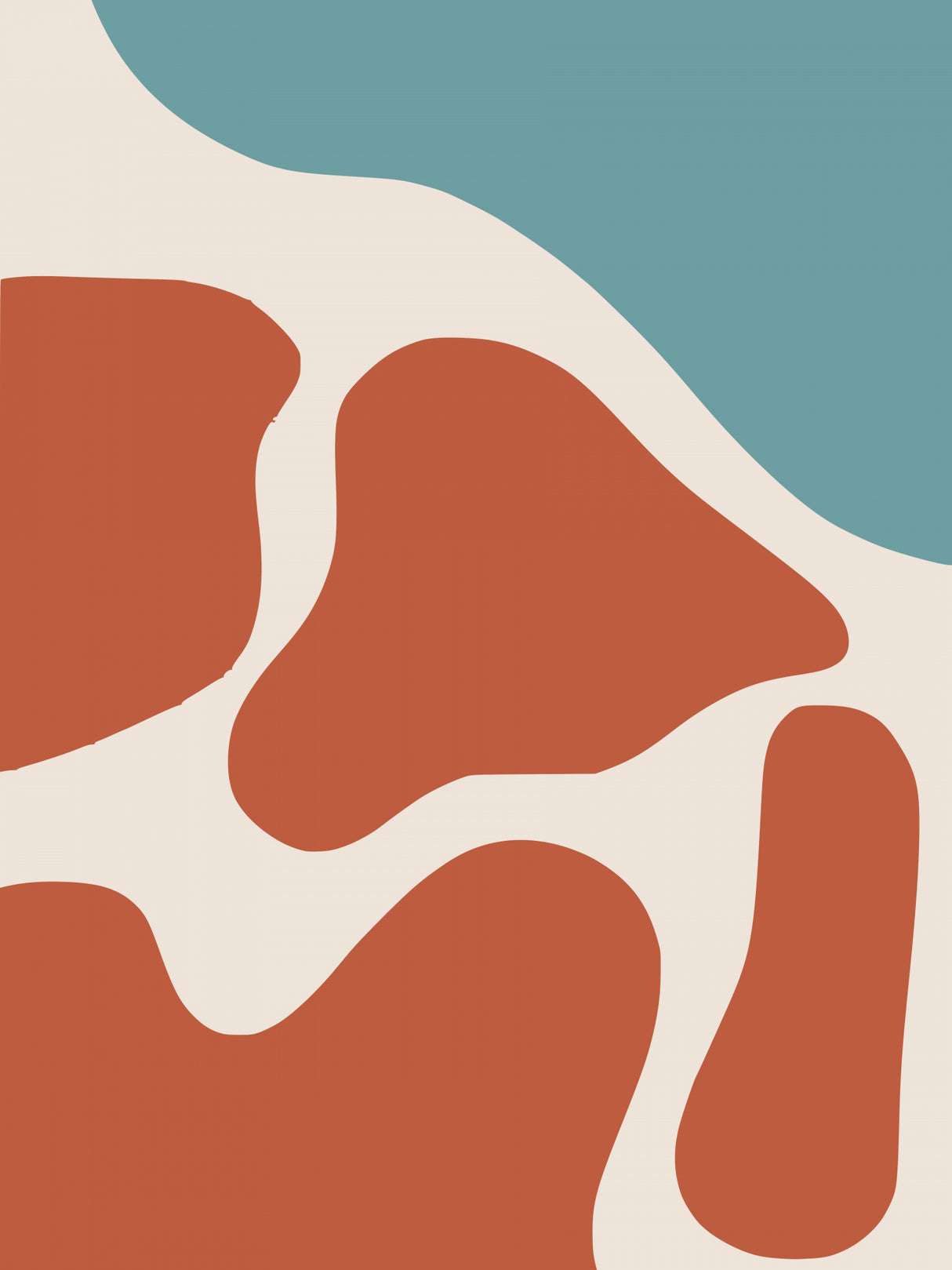 Abstract Steak Poster och Canvastavla
