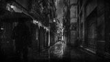 Rain in the alley Poster och Canvastavla