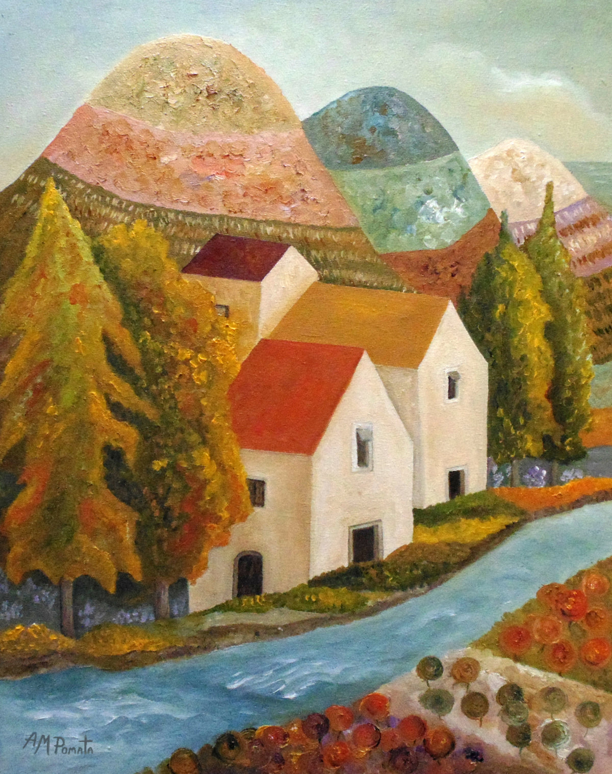 Autumn Flow Poster och Canvastavla