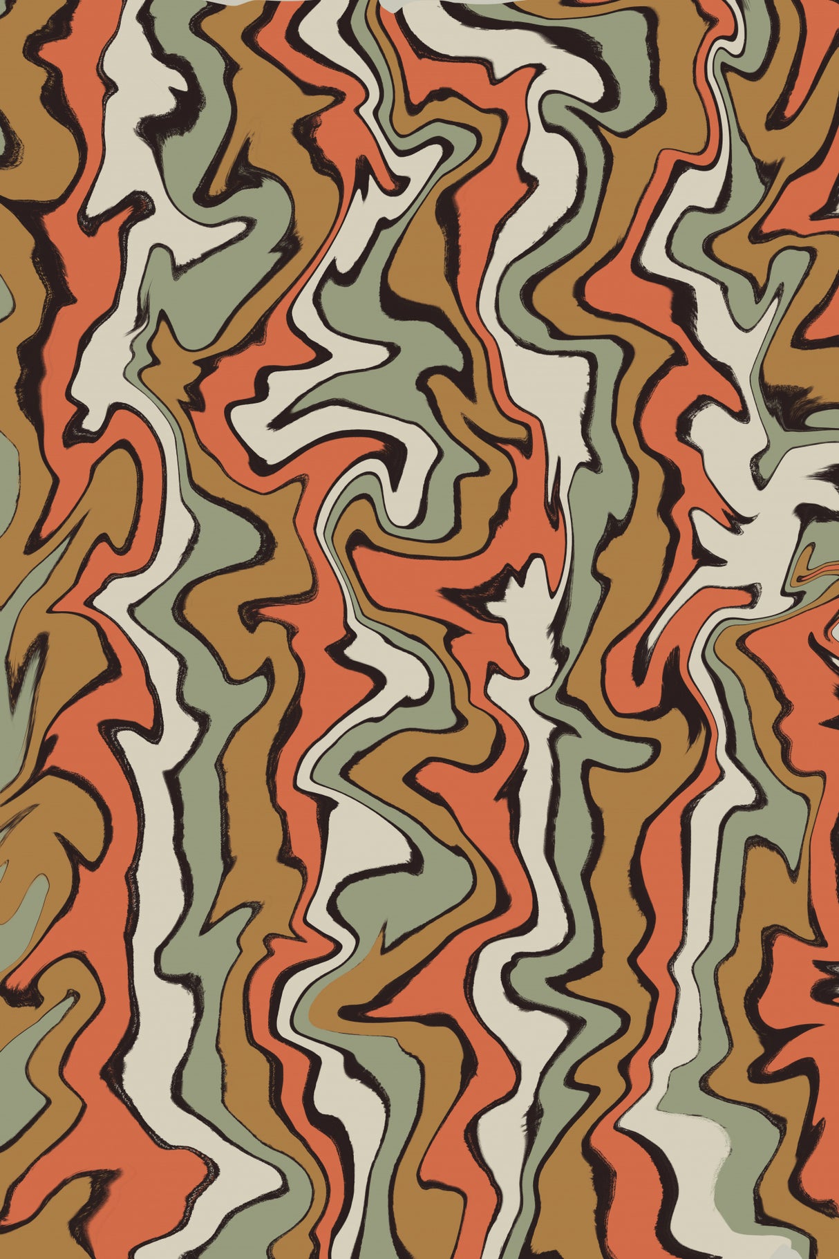Stirred Colors Poster och Canvastavla